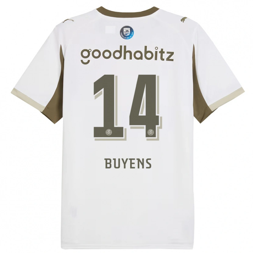 Danxen Men Mathieu Buyens #14 White Gray Third Jersey 2025/26 T-Shirt