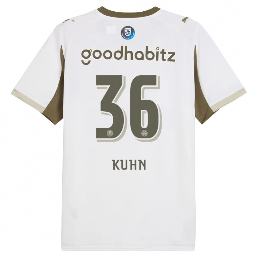 Danxen Men Wessel Kuhn #36 White Gray Third Jersey 2025/26 T-Shirt