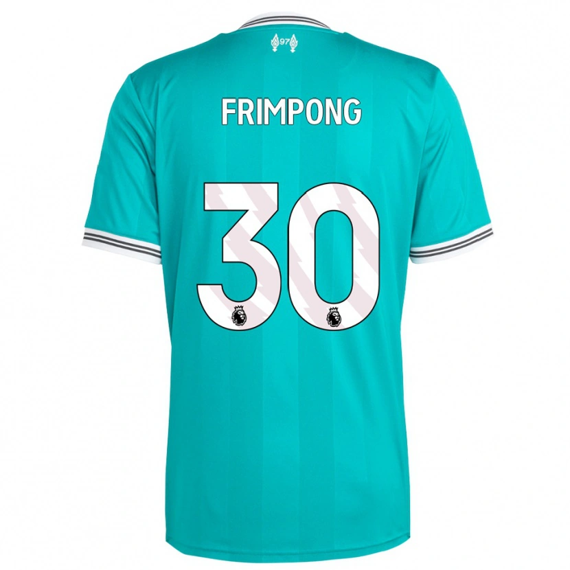 Danxen Men Jeremie Frimpong #30 Green White Third Jersey 2025/26 T-Shirt