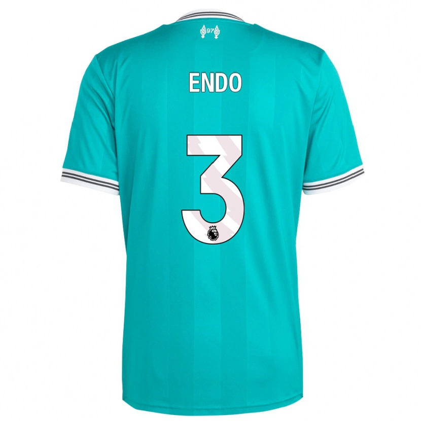 Danxen Men Wataru Endo #3 Green White Third Jersey 2025/26 T-Shirt