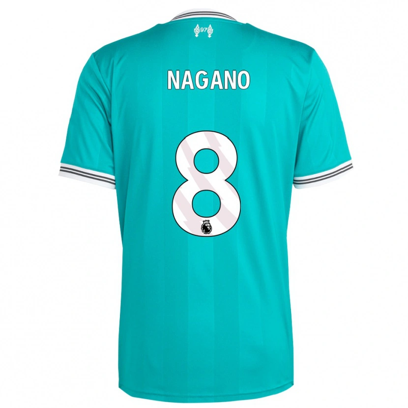 Danxen Men Fūka Nagano #8 Green White Third Jersey 2025/26 T-Shirt