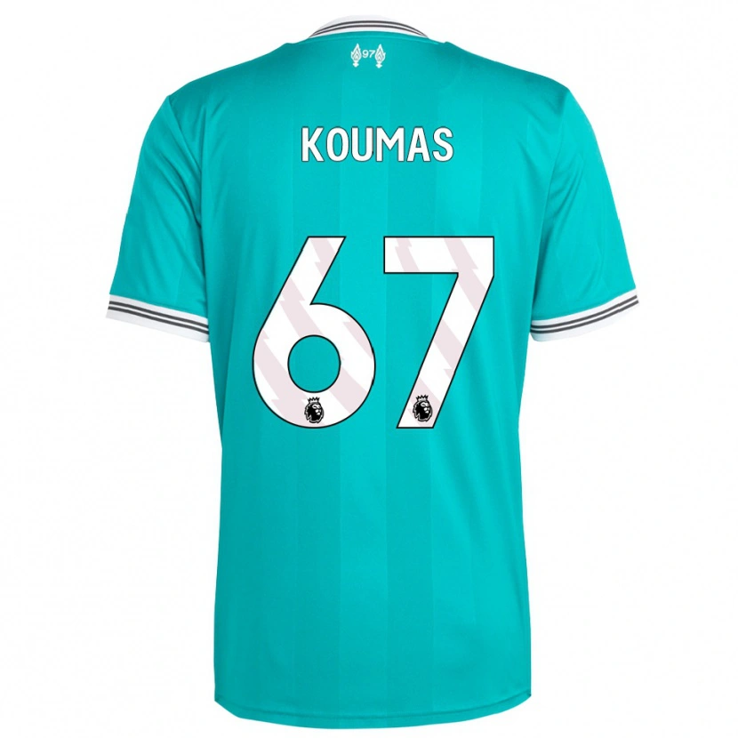 Danxen Men Lewis Koumas #67 Green White Third Jersey 2025/26 T-Shirt