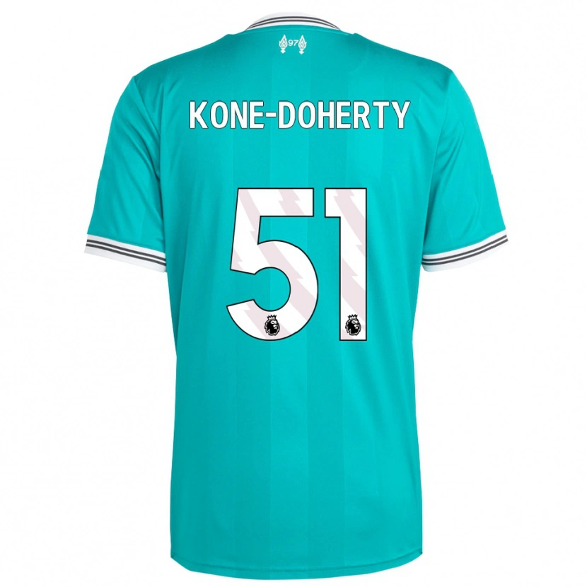 Danxen Men Trent Kone-Doherty #51 Green White Third Jersey 2025/26 T-Shirt