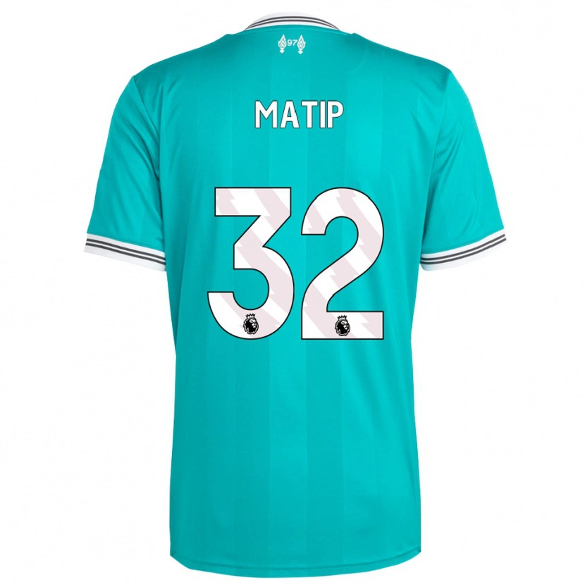 Danxen Men Joel Matip #32 Green White Third Jersey 2025/26 T-Shirt