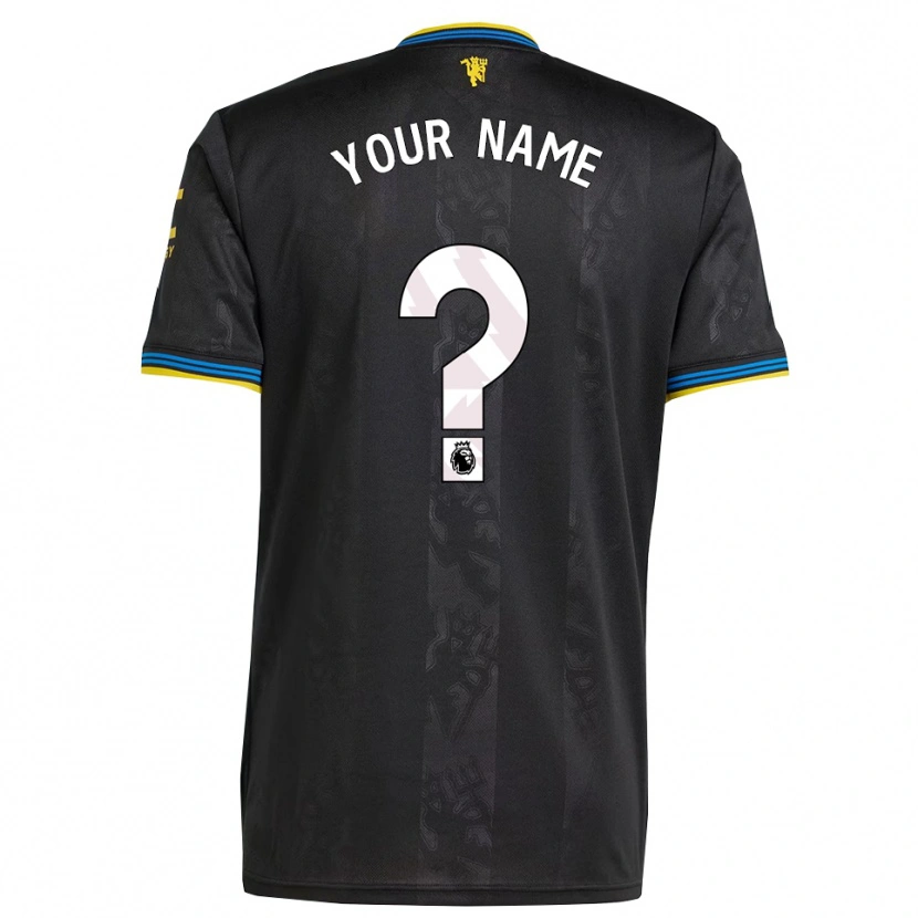 Danxen Men Your Name #0 Black Yellow Blue Third Jersey 2025/26 T-Shirt