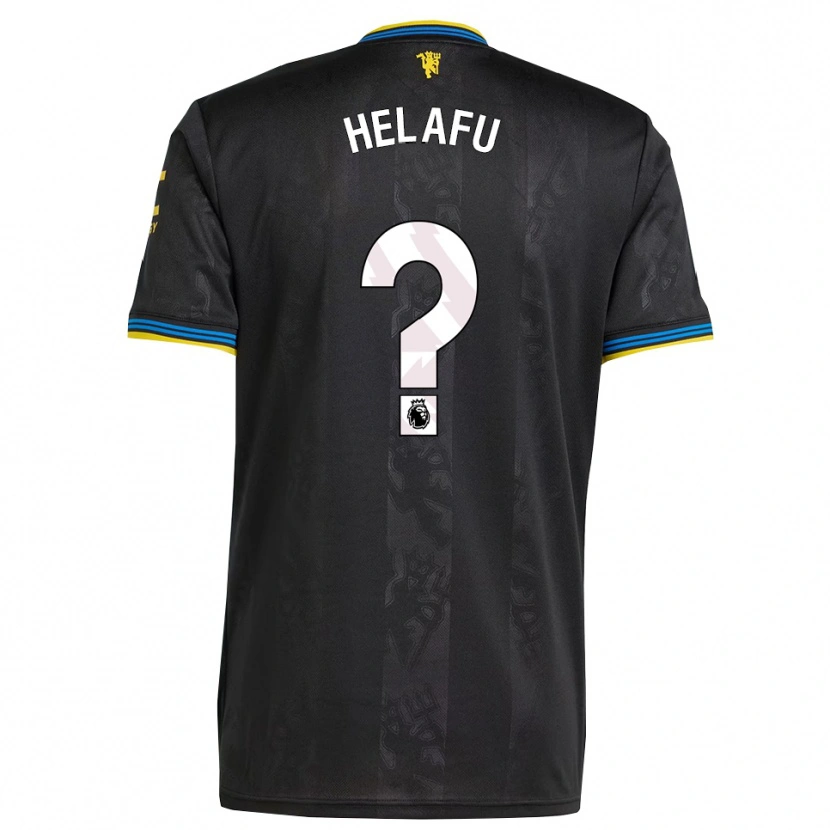 Danxen Men Yuel Helafu #0 Black Yellow Blue Third Jersey 2025/26 T-Shirt
