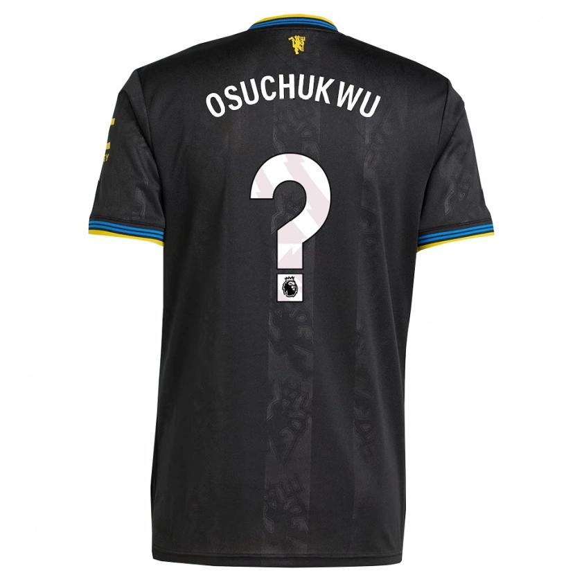 Danxen Men Darlington Osuchukwu #0 Black Yellow Blue Third Jersey 2025/26 T-Shirt