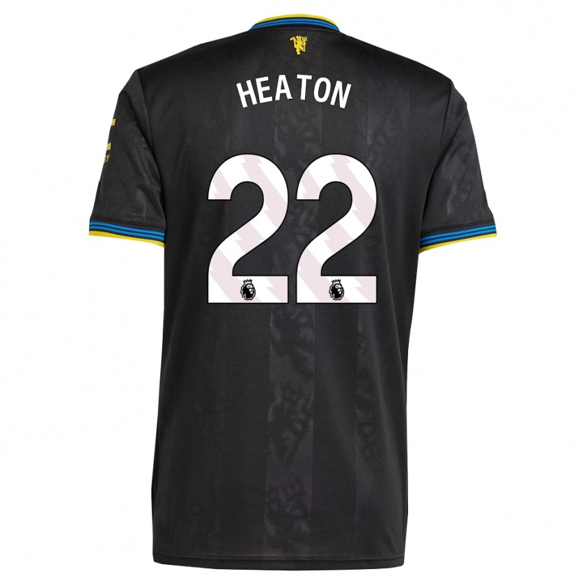 Danxen Men Tom Heaton #22 Black Yellow Blue Third Jersey 2025/26 T-Shirt