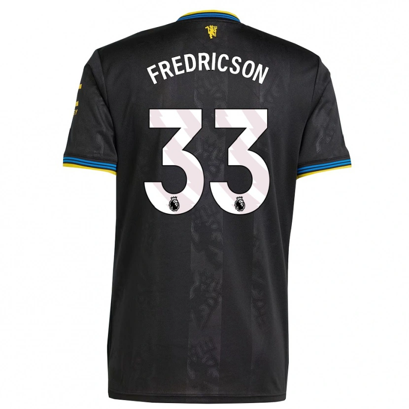 Danxen Men Tyler Fredricson #33 Black Yellow Blue Third Jersey 2025/26 T-Shirt