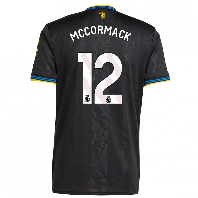 Danxen Men Rafe Mccormack #12 Black Yellow Blue Third Jersey 2025/26 T-Shirt