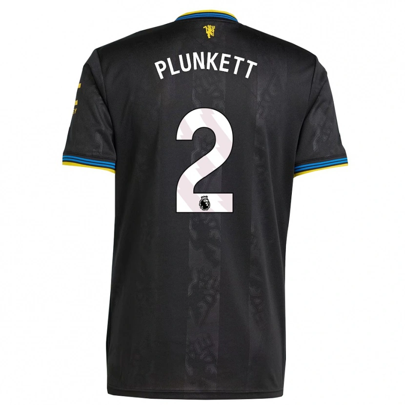 Danxen Men Dante Plunkett #2 Black Yellow Blue Third Jersey 2025/26 T-Shirt