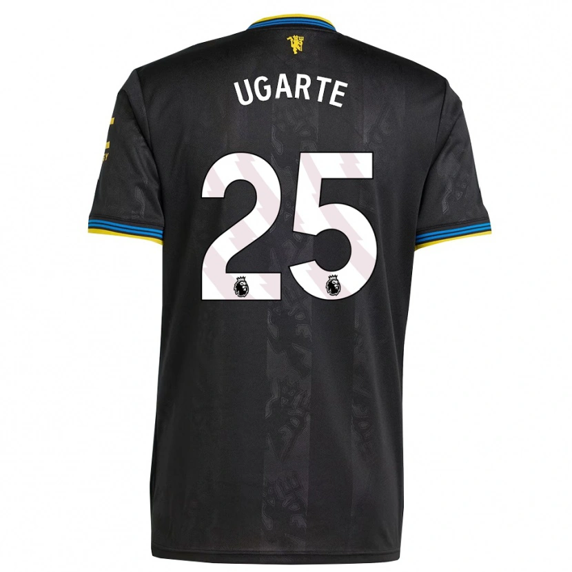 Danxen Men Manuel Ugarte #25 Black Yellow Blue Third Jersey 2025/26 T-Shirt