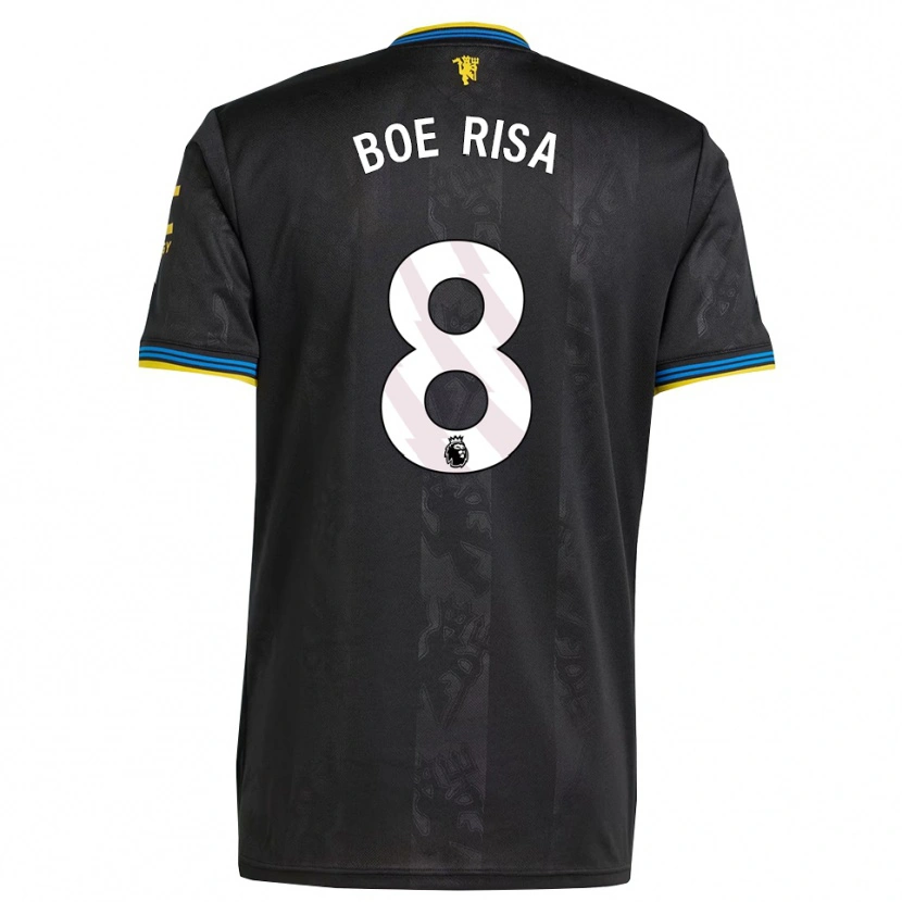 Danxen Men Vilde Boe Risa #8 Black Yellow Blue Third Jersey 2025/26 T-Shirt