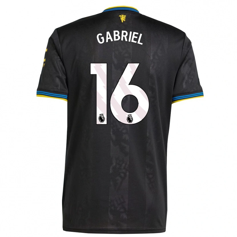 Danxen Men Jj Gabriel #16 Black Yellow Blue Third Jersey 2025/26 T-Shirt