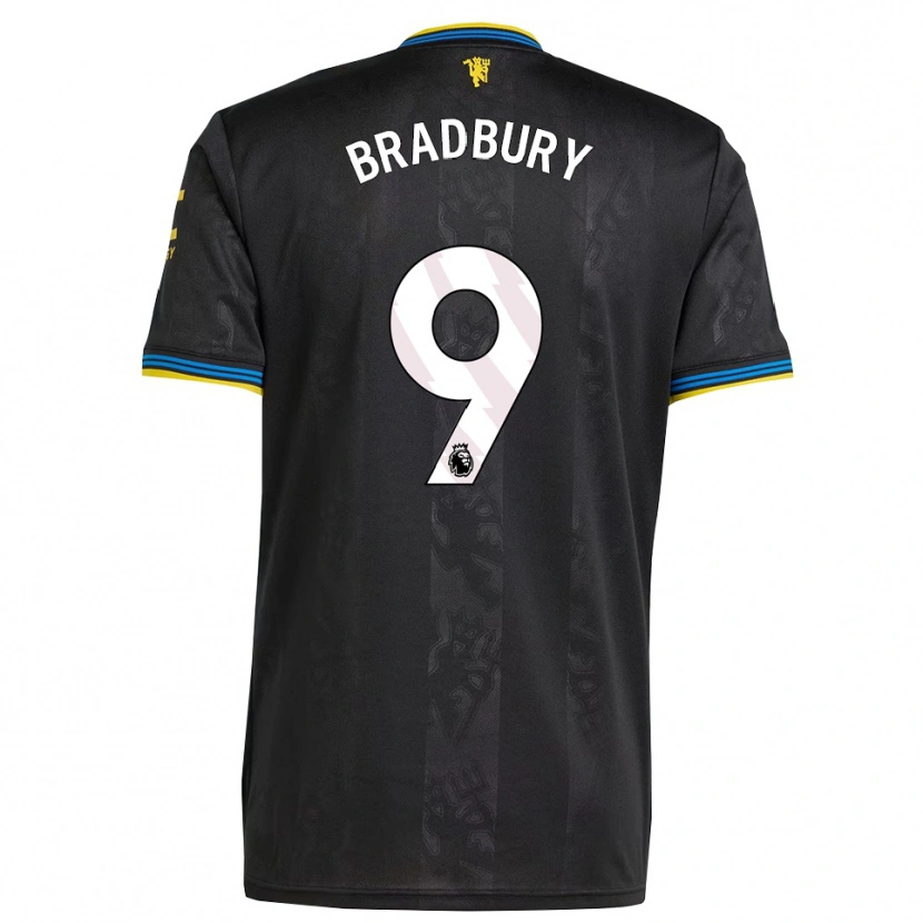 Danxen Men Louie Bradbury #9 Black Yellow Blue Third Jersey 2025/26 T-Shirt