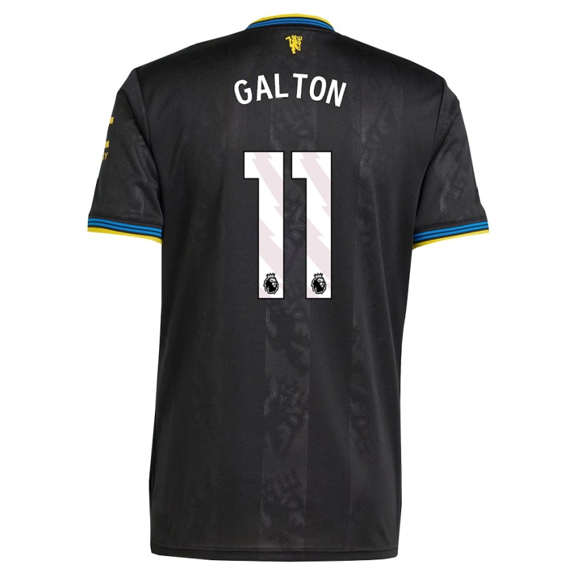 Danxen Men Leah Galton #11 Black Yellow Blue Third Jersey 2025/26 T-Shirt