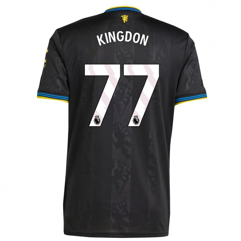 Danxen Men Jack Kingdon #77 Black Yellow Blue Third Jersey 2025/26 T-Shirt