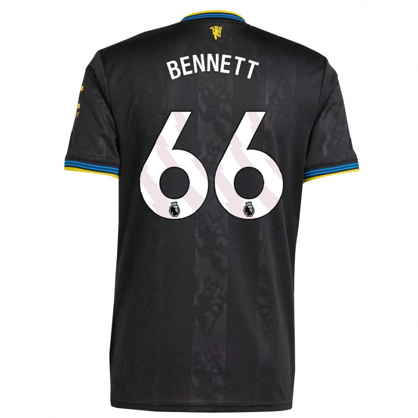 Danxen Men Rhys Bennett #66 Black Yellow Blue Third Jersey 2025/26 T-Shirt