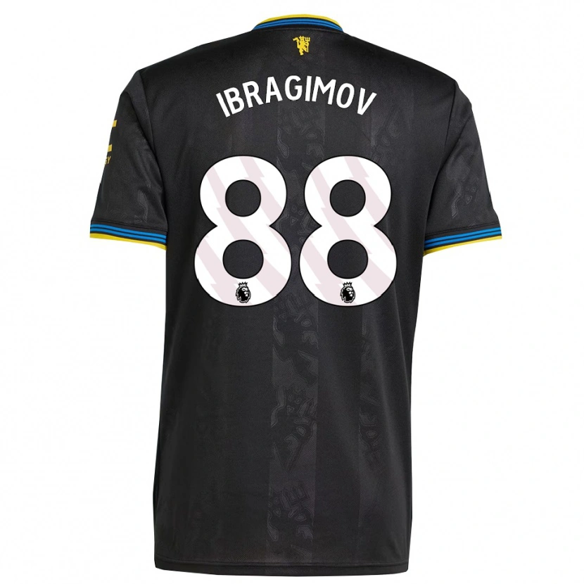 Danxen Men Amir Ibragimov #88 Black Yellow Blue Third Jersey 2025/26 T-Shirt