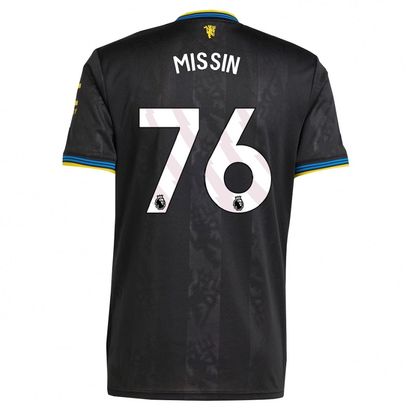 Danxen Men Ashton Missin #76 Black Yellow Blue Third Jersey 2025/26 T-Shirt
