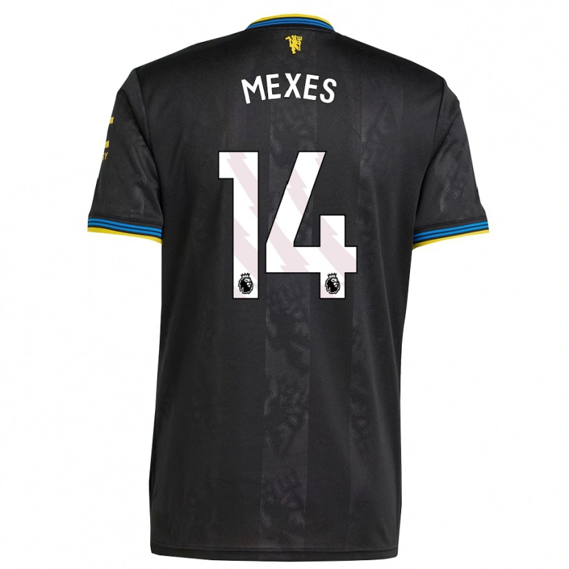 Danxen Men Silva Mexes #14 Black Yellow Blue Third Jersey 2025/26 T-Shirt