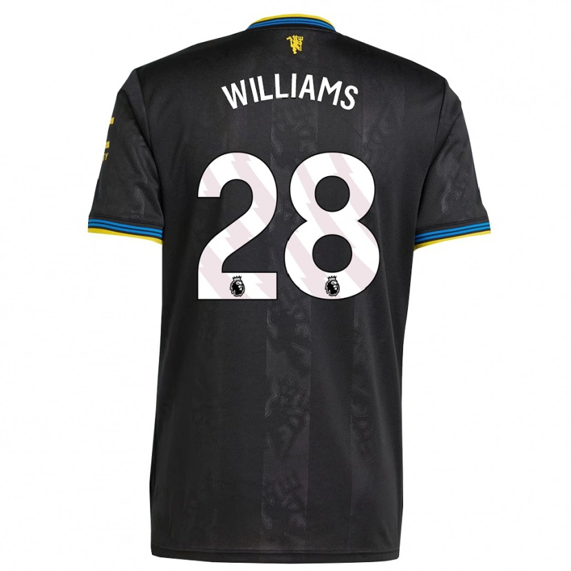 Danxen Men Rachel Williams #28 Black Yellow Blue Third Jersey 2025/26 T-Shirt