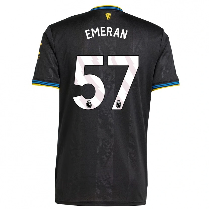 Danxen Men Noam Emeran #57 Black Yellow Blue Third Jersey 2025/26 T-Shirt