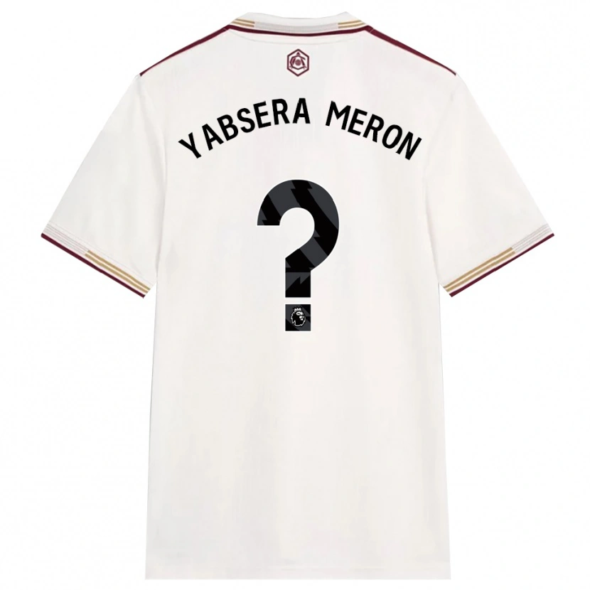Danxen Men Yabsera Meron #0 Off White Burgundy Third Jersey 2025/26 T-Shirt
