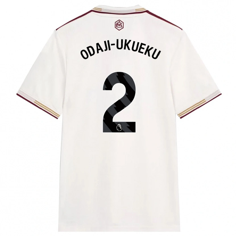 Danxen Men Theo Odaji-Ukueku #2 Off White Burgundy Third Jersey 2025/26 T-Shirt