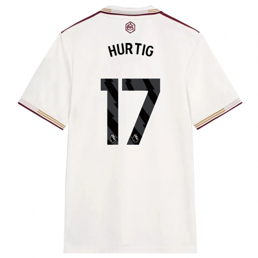 Danxen Men Lina Hurtig #17 Off White Burgundy Third Jersey 2025/26 T-Shirt
