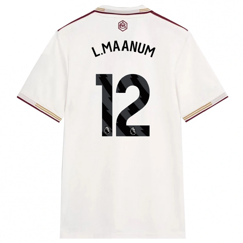 Danxen Men Frida Maanum #12 Off White Burgundy Third Jersey 2025/26 T-Shirt