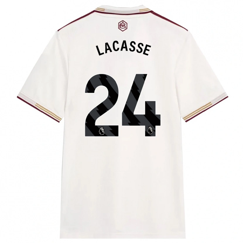 Danxen Men Cloé Lacasse #24 Off White Burgundy Third Jersey 2025/26 T-Shirt
