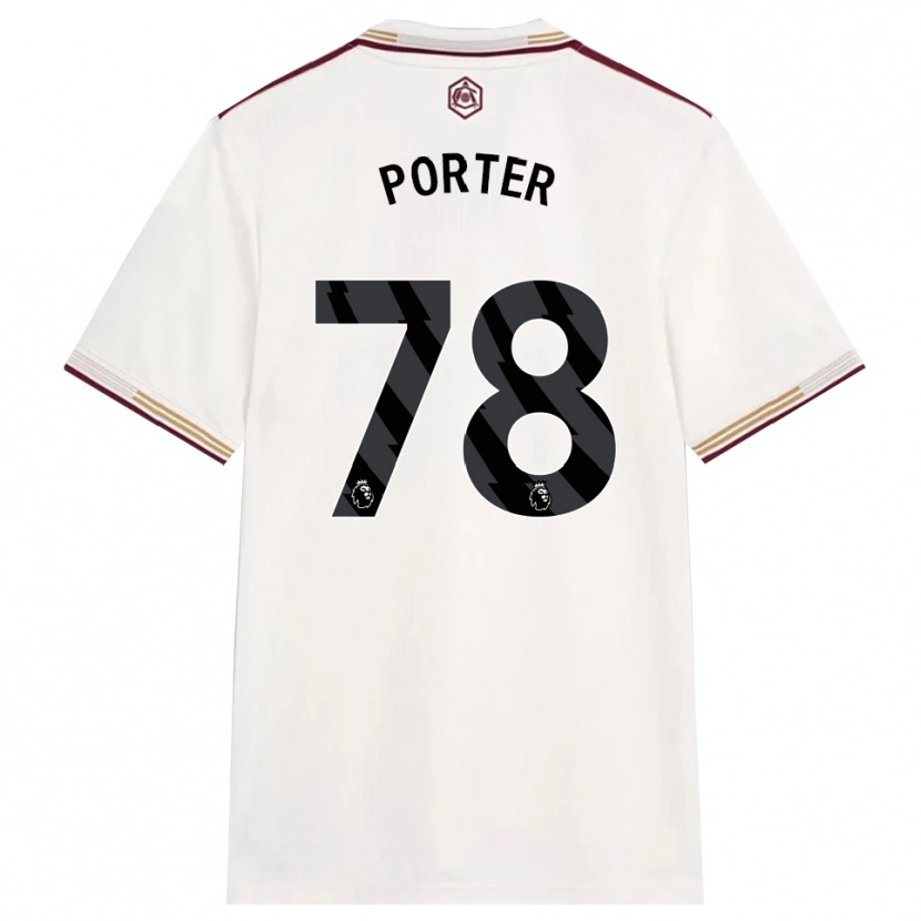 Danxen Men Jack Porter #78 Off White Burgundy Third Jersey 2025/26 T-Shirt