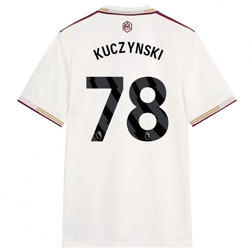 Danxen Men Max Kuczynski #78 Off White Burgundy Third Jersey 2025/26 T-Shirt