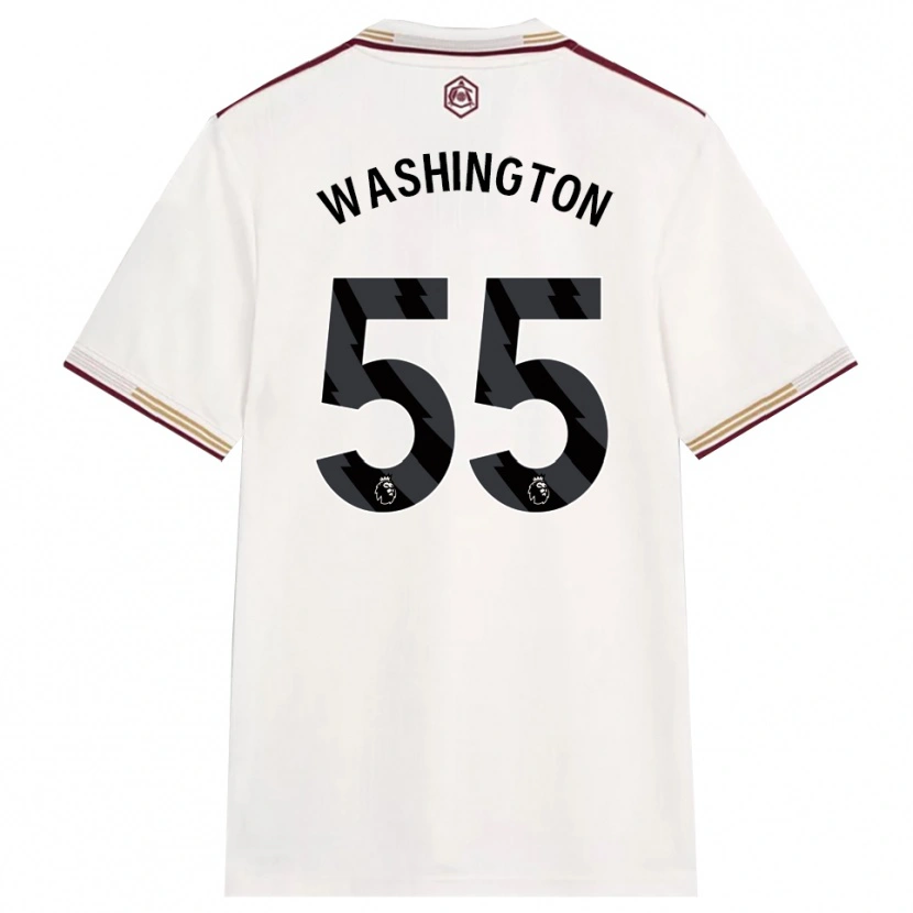 Danxen Men Marcell Washington #55 Off White Burgundy Third Jersey 2025/26 T-Shirt