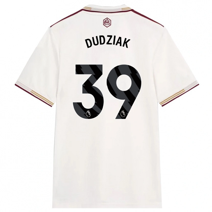 Danxen Men Harrison Dudziak #39 Off White Burgundy Third Jersey 2025/26 T-Shirt