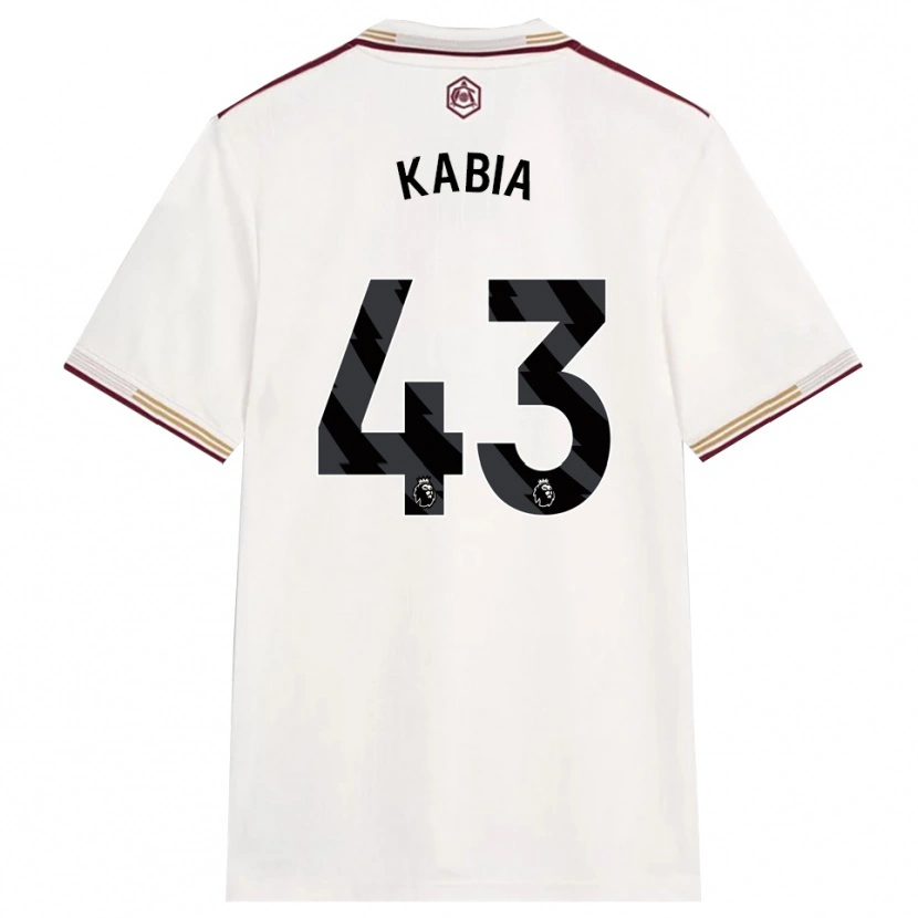 Danxen Men Ismeal Kabia #43 Off White Burgundy Third Jersey 2025/26 T-Shirt