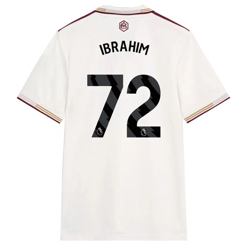 Danxen Men Ife Ibrahim #72 Off White Burgundy Third Jersey 2025/26 T-Shirt