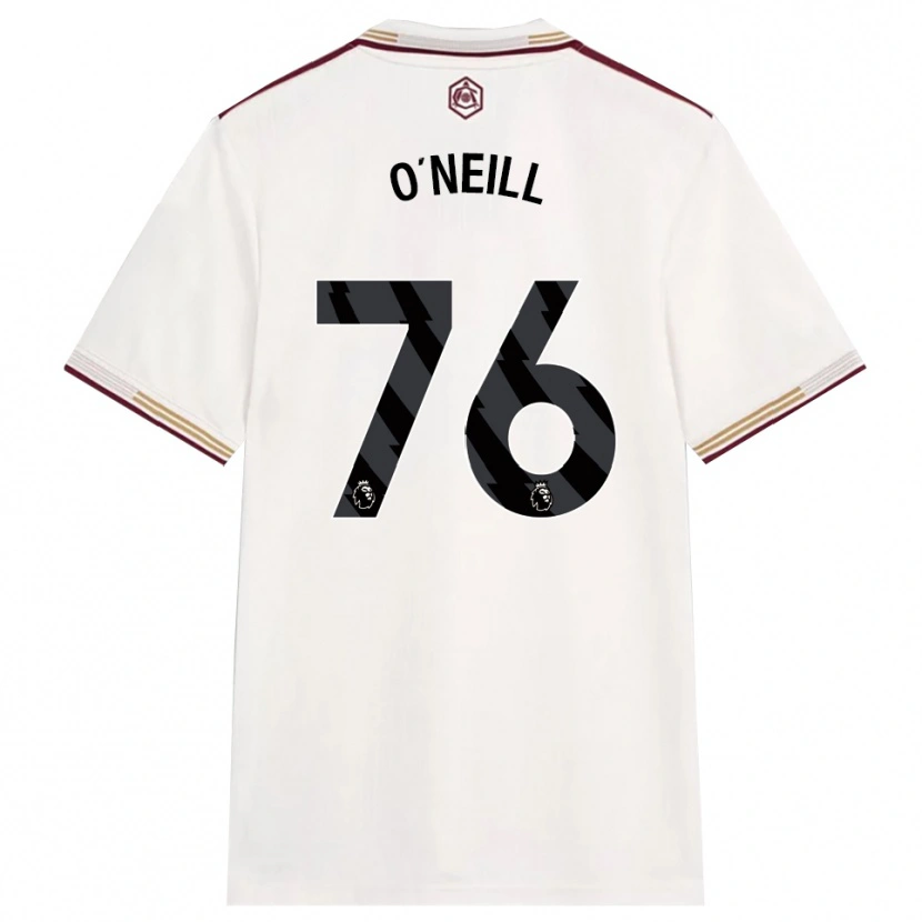 Danxen Men Ceadach O'neill #76 Off White Burgundy Third Jersey 2025/26 T-Shirt