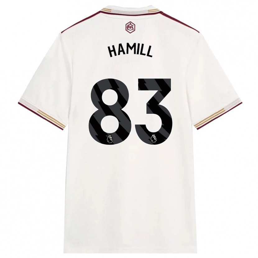 Danxen Men Callan Hamill #83 Off White Burgundy Third Jersey 2025/26 T-Shirt