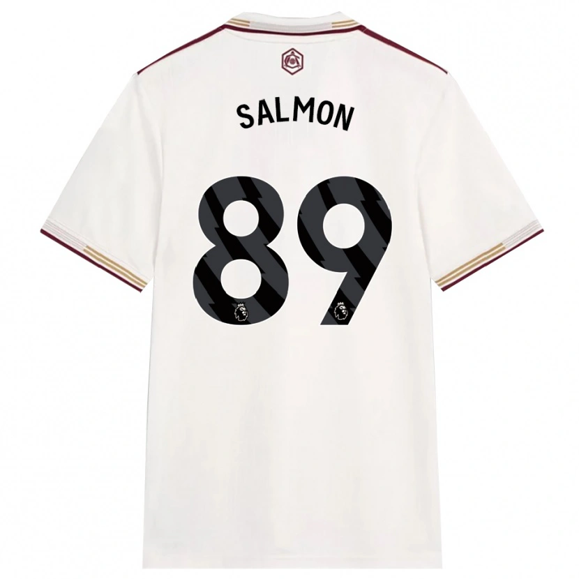 Danxen Men Marli Salmon #89 Off White Burgundy Third Jersey 2025/26 T-Shirt