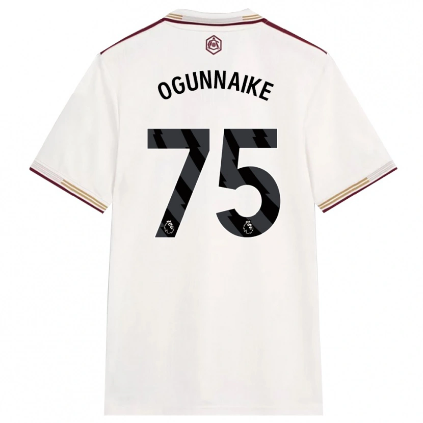 Danxen Men Josh Ogunnaike #75 Off White Burgundy Third Jersey 2025/26 T-Shirt