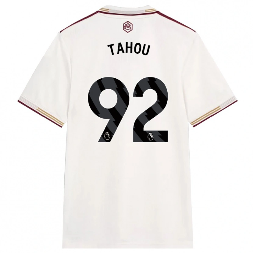 Danxen Men Joshua Tahou #92 Off White Burgundy Third Jersey 2025/26 T-Shirt