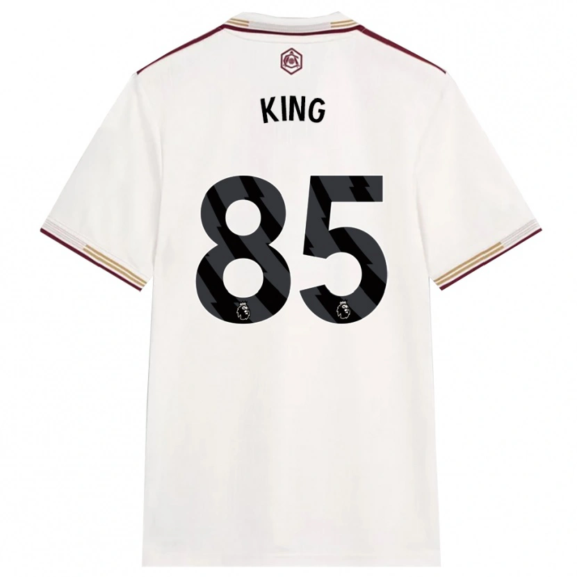 Danxen Men Josiah King #85 Off White Burgundy Third Jersey 2025/26 T-Shirt