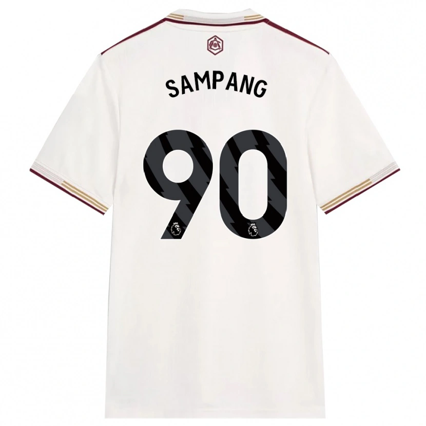 Danxen Men Saurap Sampang #90 Off White Burgundy Third Jersey 2025/26 T-Shirt
