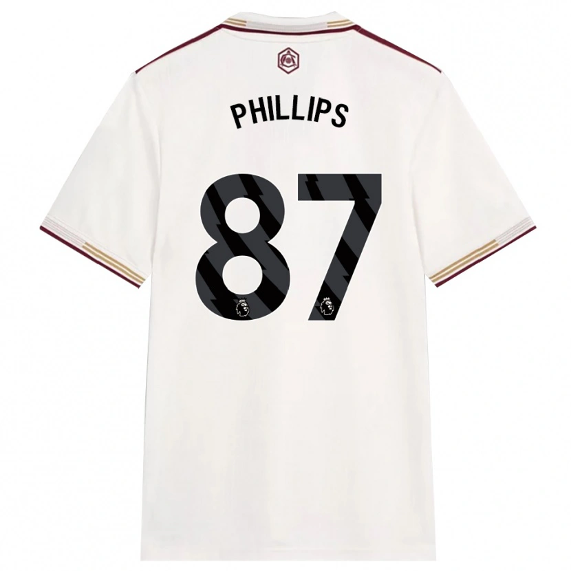 Danxen Men Bowen Phillips #87 Off White Burgundy Third Jersey 2025/26 T-Shirt
