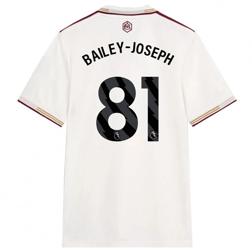 Danxen Men Brando Bailey-Joseph #81 Off White Burgundy Third Jersey 2025/26 T-Shirt