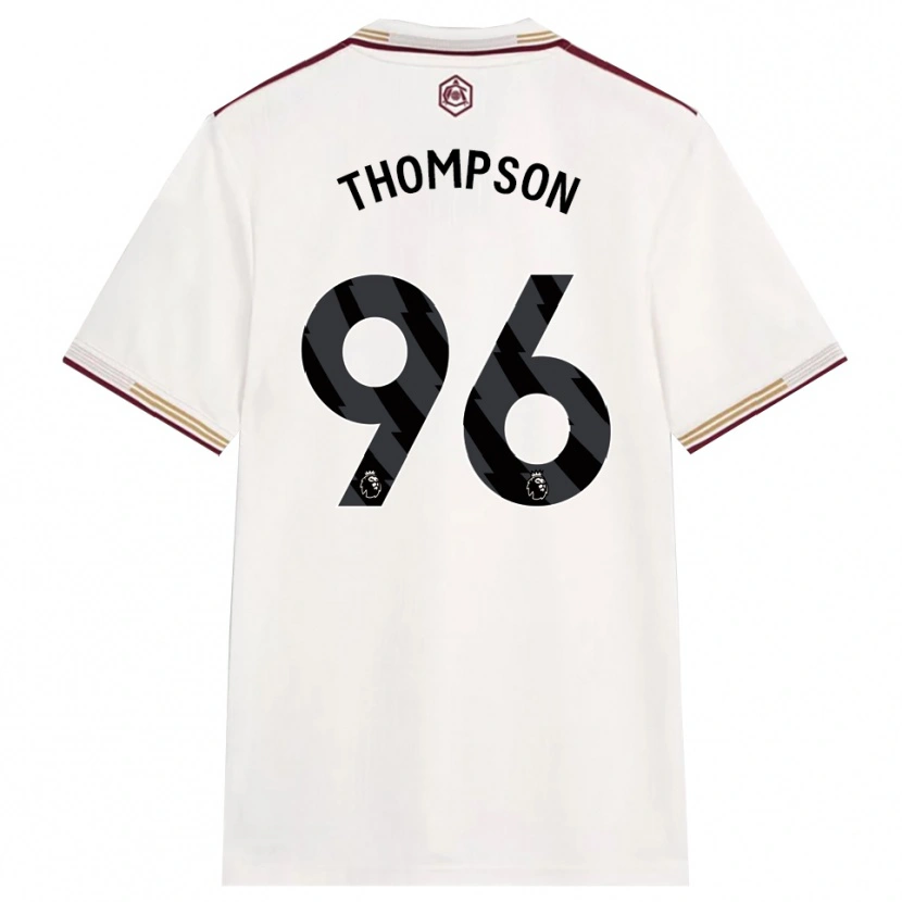 Danxen Men Kyran Thompson #96 Off White Burgundy Third Jersey 2025/26 T-Shirt