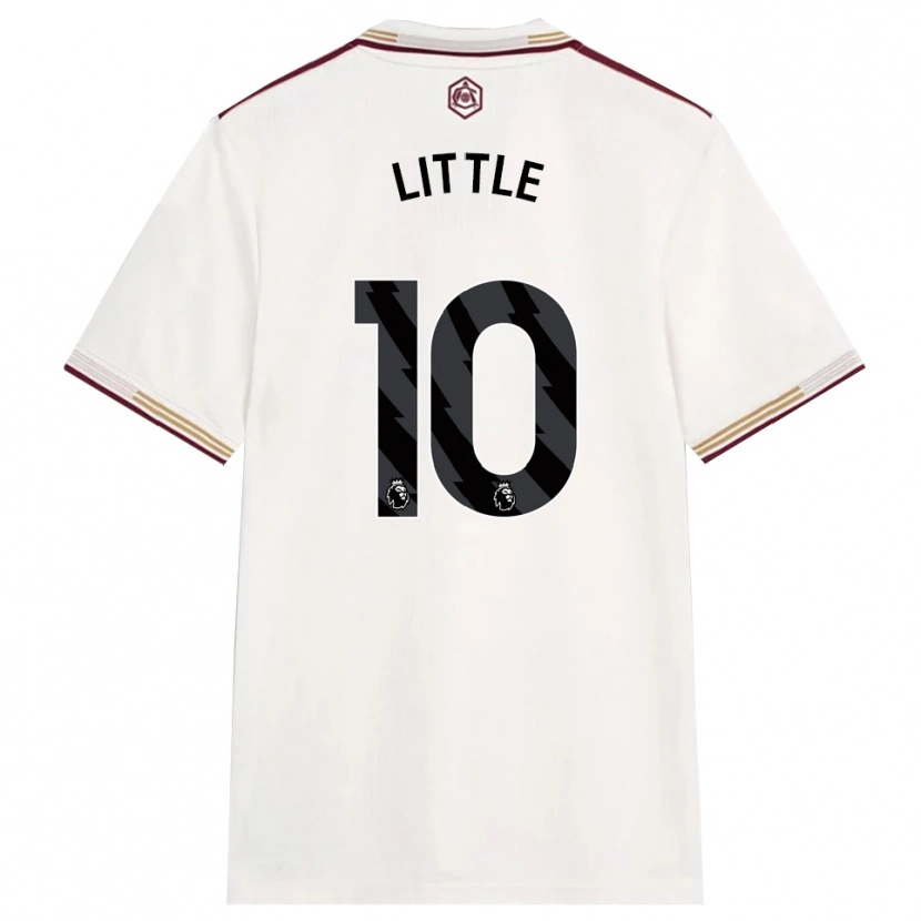 Danxen Men Kim Little #10 Off White Burgundy Third Jersey 2025/26 T-Shirt
