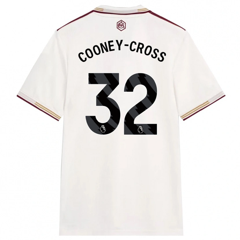 Danxen Men Kyra Cooney-Cross #32 Off White Burgundy Third Jersey 2025/26 T-Shirt